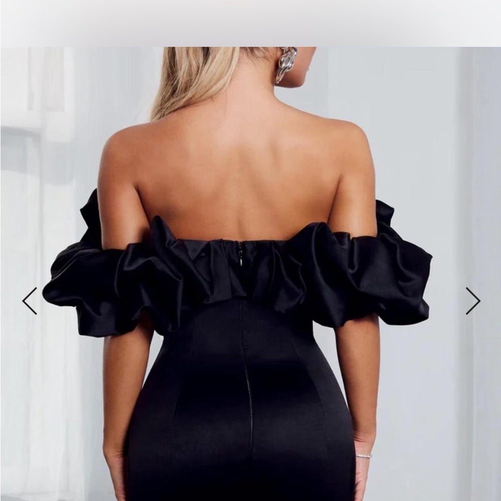 Chic Black Backless Dress